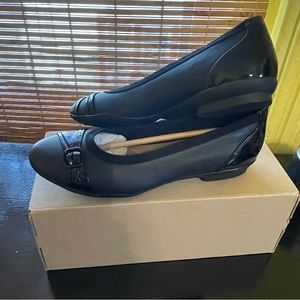 Clark’s Sara Tulip Black Combi flat 8.5M